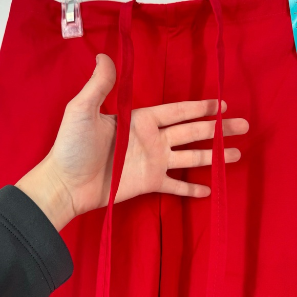 NWT Landau Natural red straight leg drawstring scrub pants - Picture 8 of 10